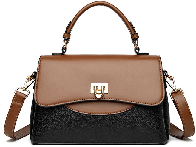 [벨로어] 고급스러운 여성 투톤 핸드백 사첼백 숄더백 데일리백 출근가방 플랩백