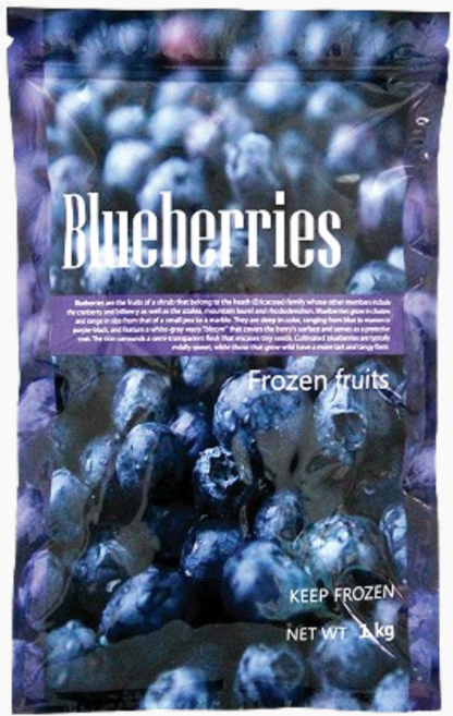 선인 냉동블루베리IQF 아이스박스+드라이아이스포함, 10개, 1kg