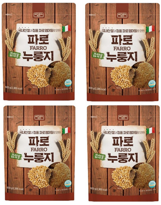 고대곡물 파로 누룽지, 600g, 4세트