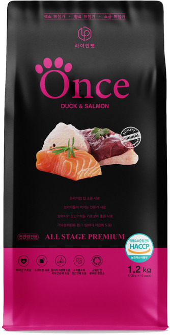 원스 강아지 사료 애견 소프트 사료 가수분해 관절 피부 눈물 알러지 1.2kg (전연령), 1개, 오리