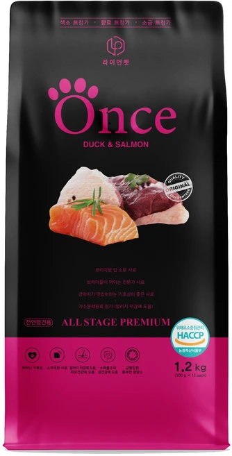 원스 강아지 사료 애견 소프트 사료 가수분해 관절 피부 눈물 알러지 1.2kg (전연령), 1개, 오리 - 쿠팡