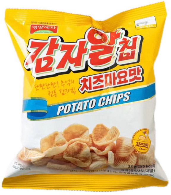 감자알칩 치즈 마요 맛 38g, 1개