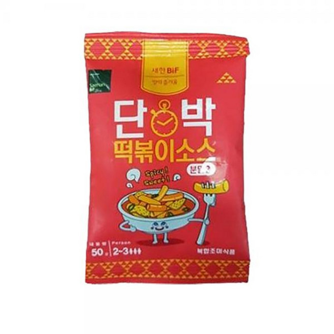 소울푸드 먹거리 단박 떡볶이가루 소스, 20개, 50g