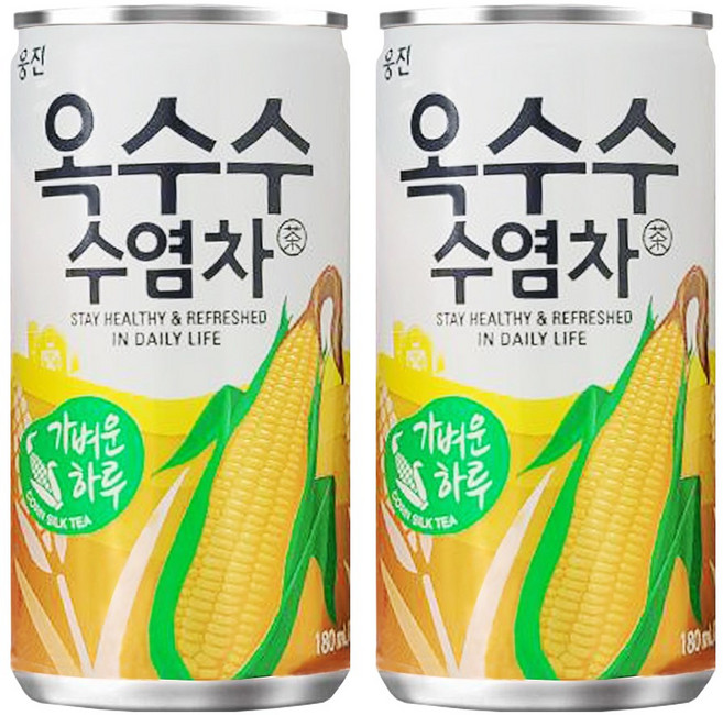 웅진 옥수수수염차, 180ml, 90개