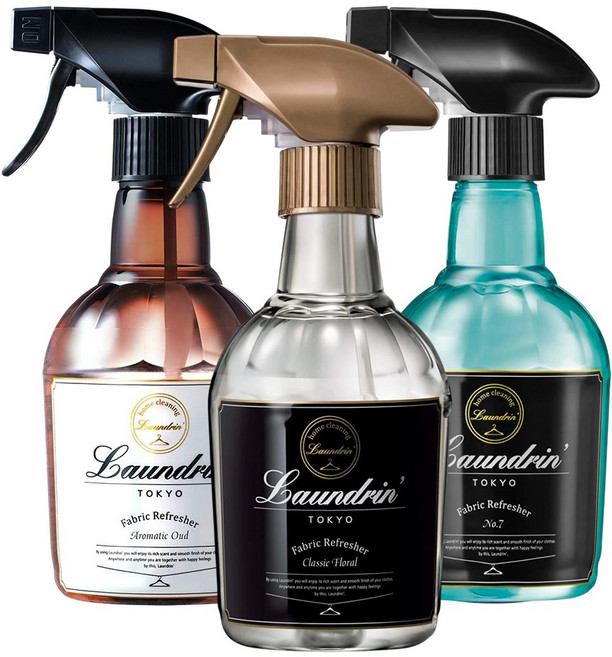 Laundrin 란도린 패브릭 미스트 아로마틱우드370ml + 넘버세븐370ml + 클래식플로랄 370ml (총 1110ml), 1개