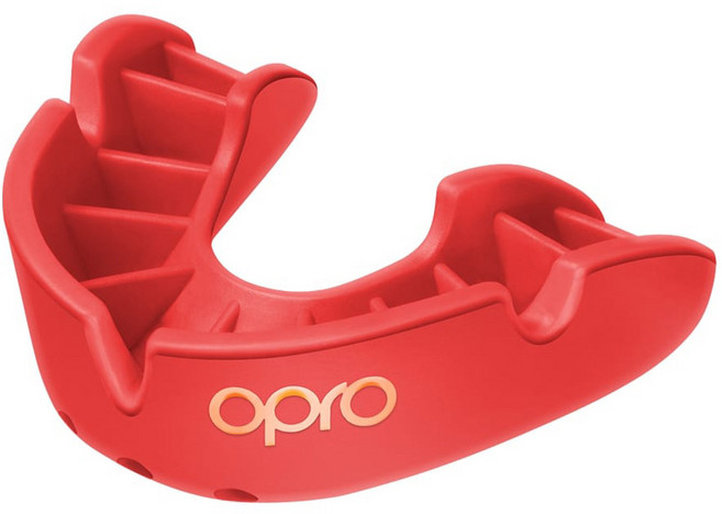 OPRO 브론즈 마우스피스 마우스가드 레드