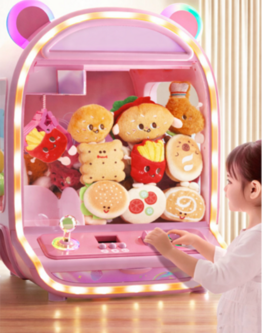 베베픽 인형뽑기 기계 가정용 미니 가챠 캡슐 머신 어린이 장난감 게임기 선물용, 뽑아또 핑크, 1개