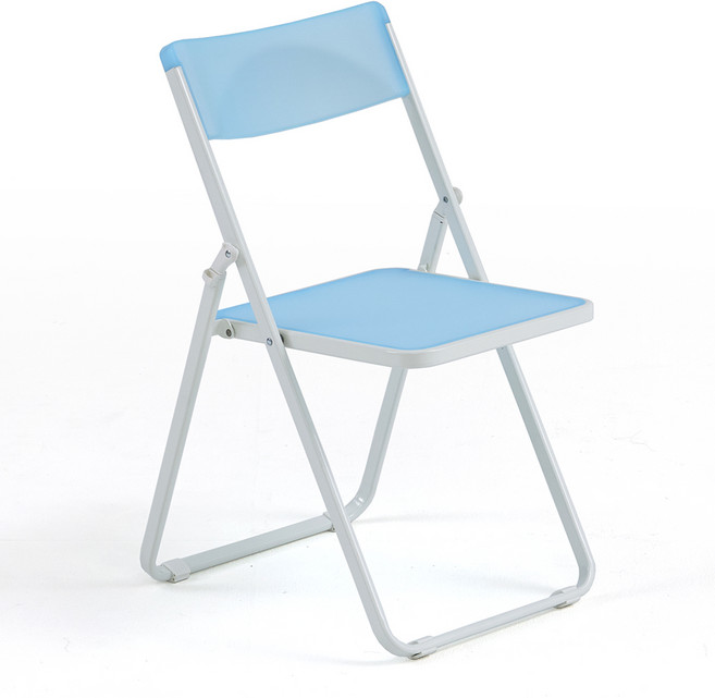 포블리스 MISTY 반투명 접이식의자, 1개, 스카이블루