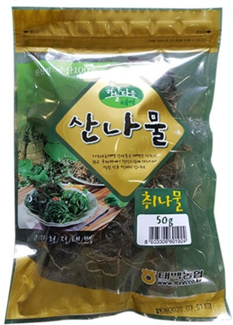 태백농협 한방재료약초-취나물 50g, 1개