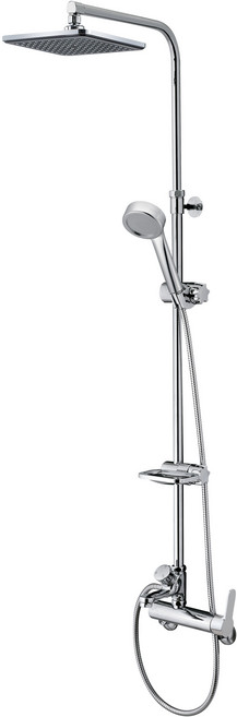 셀프리빙 고급형 해바라기 샤워기 스테인레스 수전 본체 무타공 [셀프영상 설치가능], 1개, 크롬(은색)