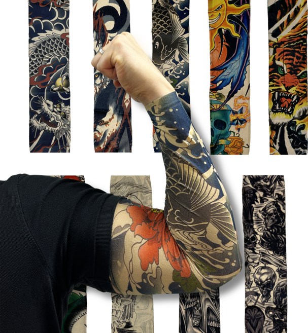 풀템 타투 문신 팔 토시 양팔셋트