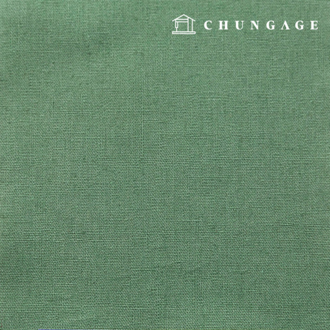 린넨원단 워싱 무지 린넨천 대폭 11수 43종 한마, 28) 빈티지그린, 1개