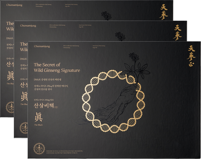 고농축 산삼진액 천삼정 산삼비책진 더 블랙, 3박스, 600ml
