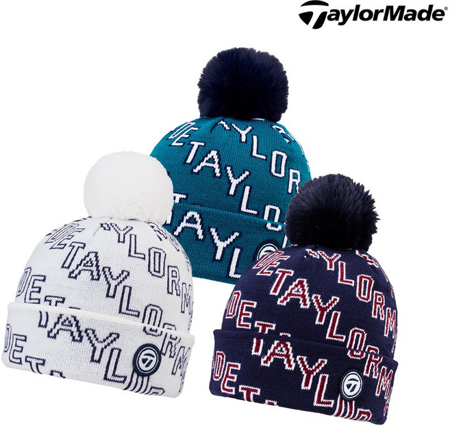 [테일러메이드코리아정품] 폼폼 여성 비니 골프모자 (TD4073컬러)