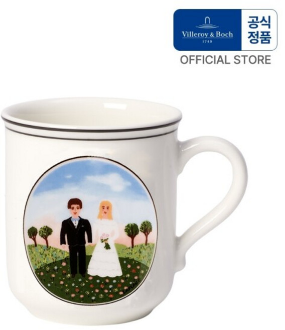 [빌레로이앤보흐] 디자인나이프 웨딩 머그, 혼합색상, 1개