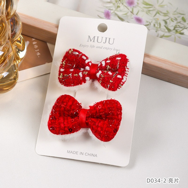 MUJU 兒童髮夾 蝴蝶結髮飾