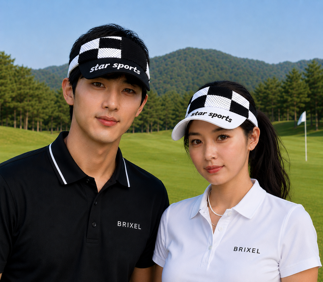 BRIXEL 자외선차단 여성 골프 모자 햇빛 가리개 햇빛 차단 썬캡 썬바이저 에덴 스포츠 썬캡