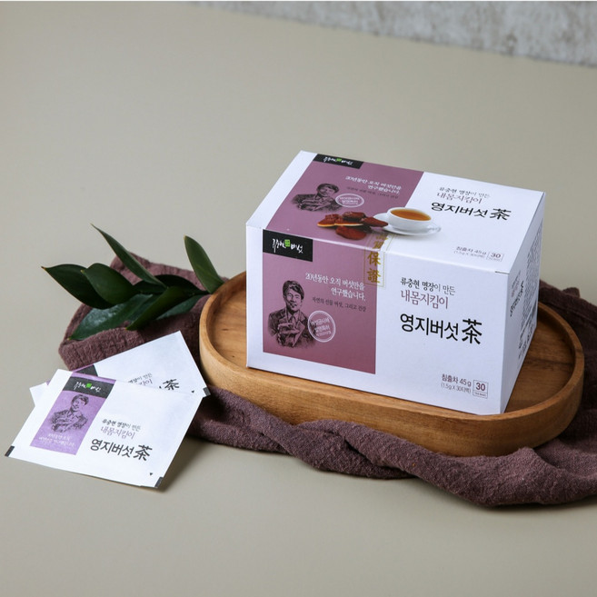 내몸지킴이/영지버섯차 순수 농장/불로십장생 약용/버섯 국산/100%, 1.5g, 1박스, 1박스, 30개입