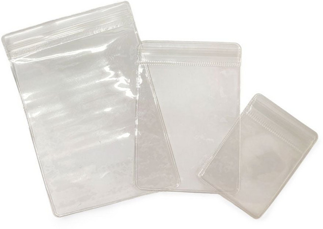 고급 액세서리 PVC 지퍼백 투명, 1호