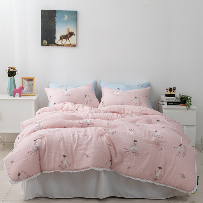 고급 모달100% 점프 누빔 토션 레이스 레이첼 스프레드 침구 [국내산]