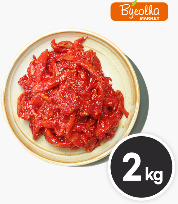 별하 명태 회무침 2kg 대용량 업소용 식당용 명태초무침 코다리 냉면 명태회, 1개