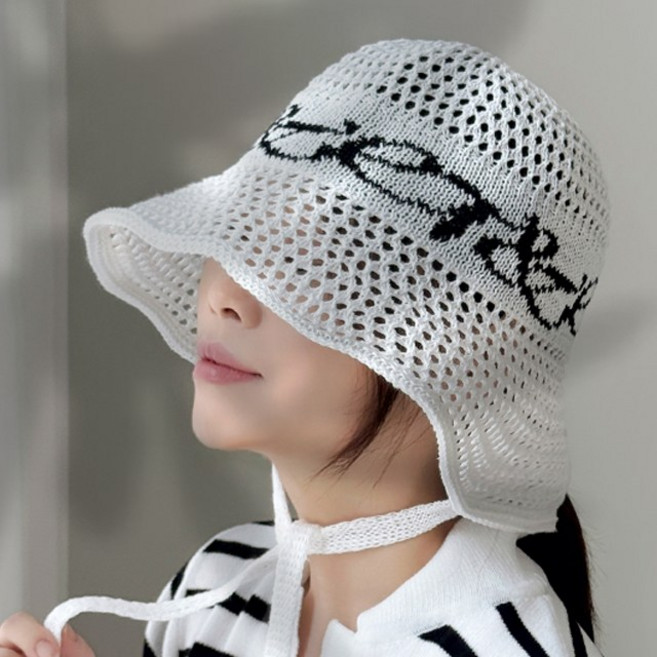 [향기레시피] 국산 니트 보닛햇 여름모자