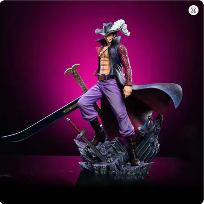 [원피스피규어] 드라귤 미호크 28cm 독수리 눈 Dracule Mihawk 애니메이션 피규어 탑 전쟁 Pvc 모델 컬렉션 장식품 스태츄