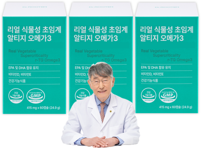 라이프플러스 식물성 알티지 오메가3 초임계 rtg 60캡슐 비린내 없는 오메가, 3개, 30회분