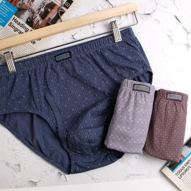 [순면]포근한 남성 삼각팬티 3종세트 남자/브리프/속옷