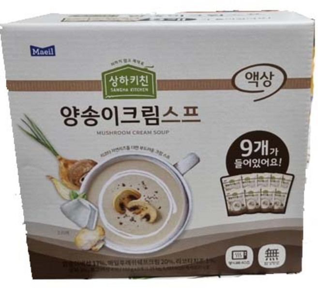 코스트코무료배송 상하키친 양송이크림스프, 150g, 9개