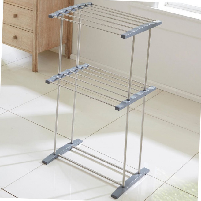 실내용 2단 미니 빨래 건조대 틈새 공간활용 건조기 실내건조대 수건건조대