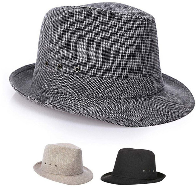 남자 여름 페도라 아웃도어 썬캡 외출 산책 모자 신사