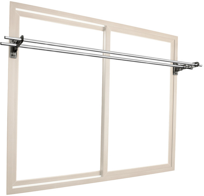 웰렉스 무타공 베란다 창문 빨래건조대 접이식 이불 건조대 옷 걸이 원룸 공간활용 창틀 행거 2폴 180cm