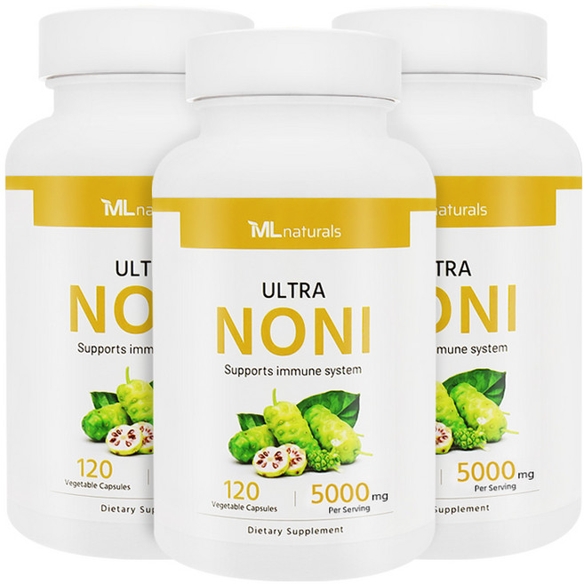 [미국번개배송] 착한명품 마이라이프 내추럴스 노니 5000mg 120정 3병, 3개