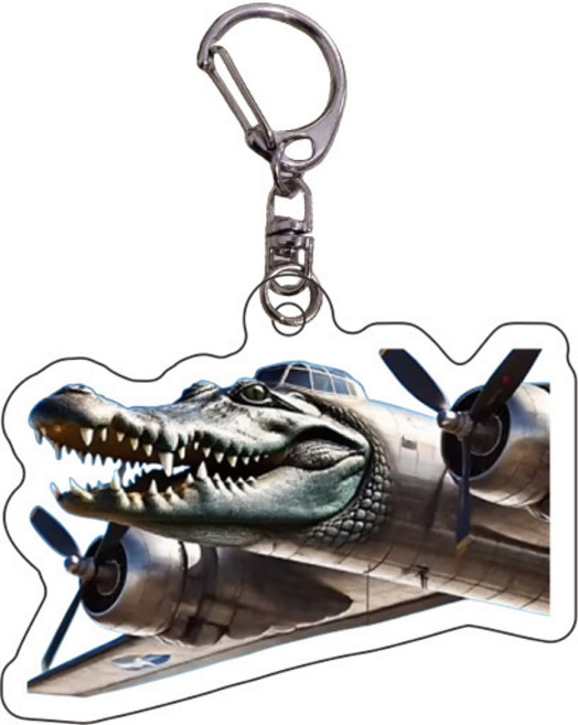 로앤제이 이탈리안 브레인롯 아크릴 키링, 1개, 10. 봄바르디로 크로코딜로