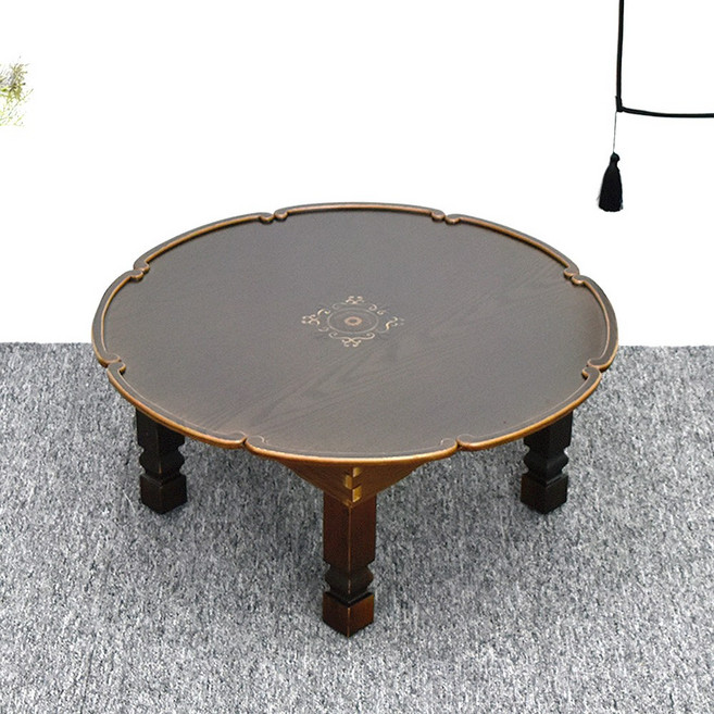 남원춘향공방 밥상 1인용 2인용 4인용 6인용 원형 접이식 사각 예쁜, 원형 엔틱 옹달 3호(지름60cm)