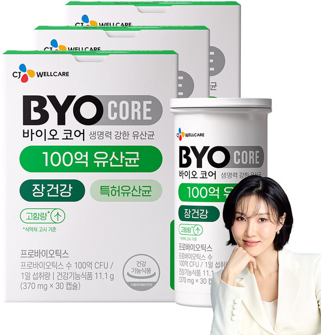 BYO 100억 식물성 유산균 캡슐, 30정, 3개