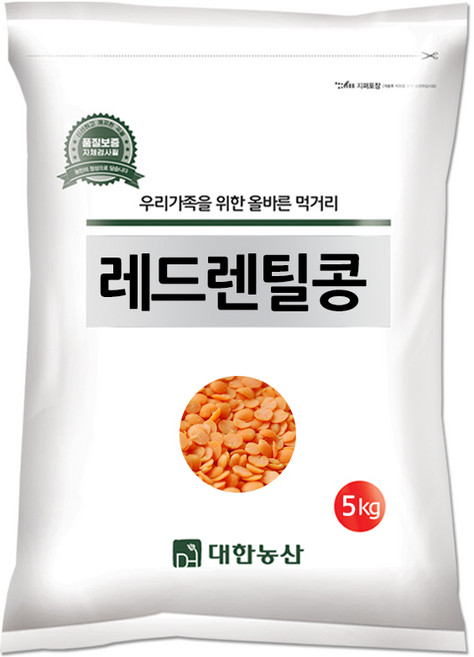 대한농산 레드렌틸콩 5kg 렌틸콩, 1개