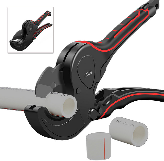 머스코 PVC 파이프 절단기 42mm 63mm 75mm 튜브 배관 커터 커팅기, 1개