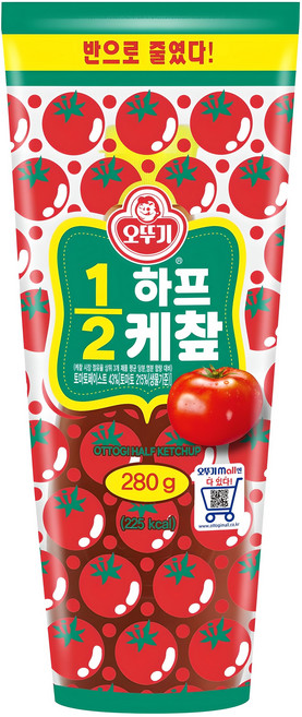 오뚜기 1/2 하프 케첩, 280g, 1개