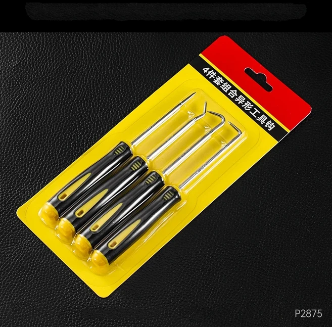 4Pcs O 링 씰 가스켓 및 후크 세트 자동차 자동 오일 씰 제거를위한 자동차 도구 O 링 씰 가스켓 풀러 리무버, 4pcs short