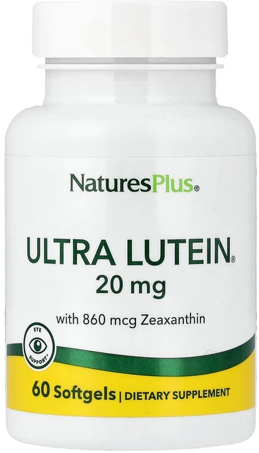 네이쳐스플러스 제아잔틴 함유 울트라 루테인 20mg 소프트젤 60정, NAP49265, 1개 - 쿠팡