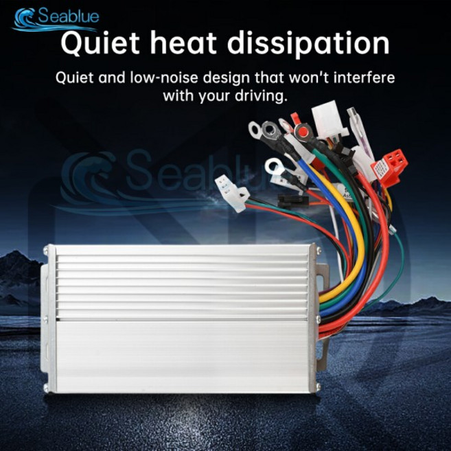 36V48V 500W 30A 전자 자전거 브러시리스 모터 컨트롤러 방수 무음 자동 위상 크루즈 및 역방향 기능이 있, 04 25A with TF02H