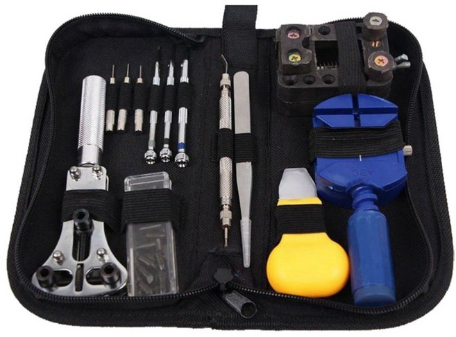 손목시계 수리 공구 키트 세트 14종, 1개