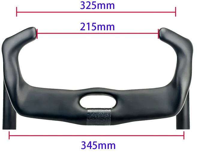 BALUGOE 탄소 섬유 트랙 사이클링 핸들 스프린트 매치 자전거 바 TT 고정 31.8mm 스포츠 UCI, 06 345MM