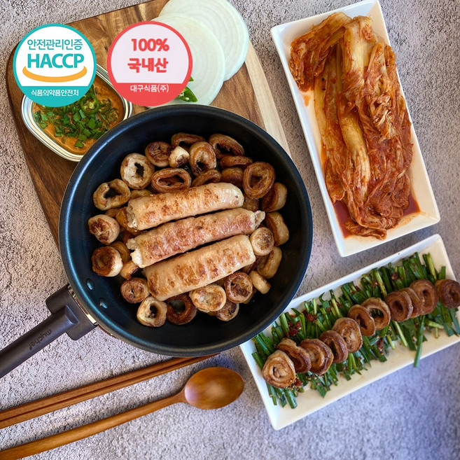 [4시 이전 출고]국내산 돼지 생막창 소스 세트, 1개, 500g