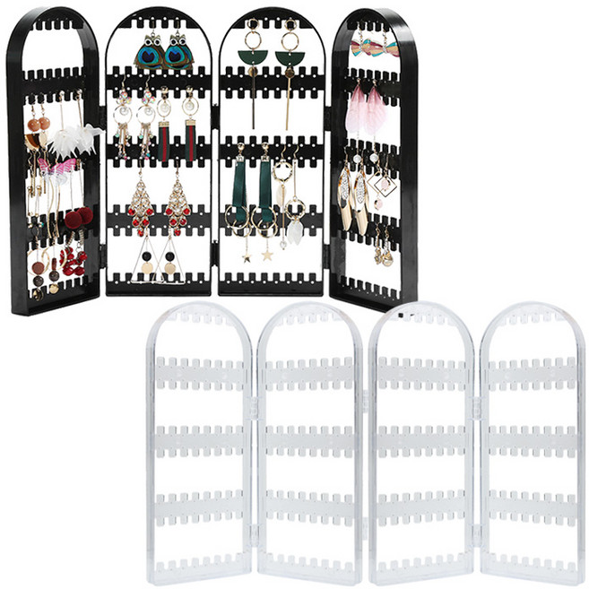 길쭈기잡화가게 2단 4단 접이식 귀걸이진열대