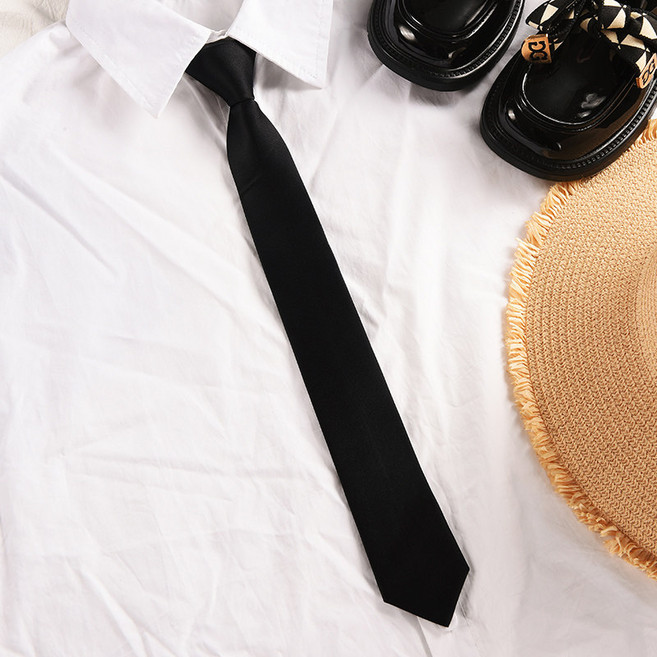 남녀 넥타이 수신 블랙