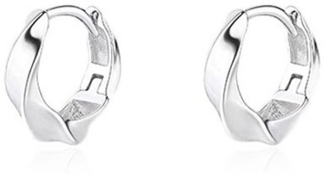 볼리오 925 심플 데일리 원터치 귀걸이