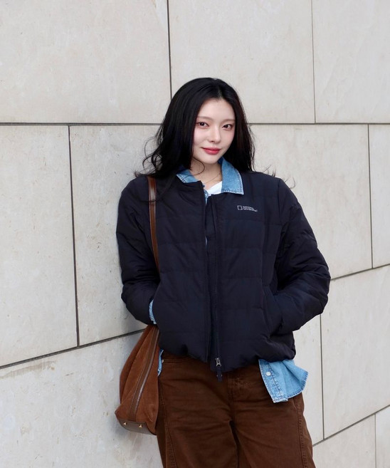 내셔널지오그래픽 나나 착용 N254WDW920 여성 헤론 U넥 경량 구스다운 점퍼 블랙 N254WDW920099 103112